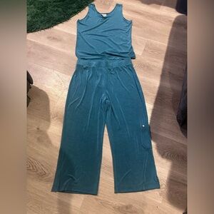 Chico's Sleeveless Blue Jumpsuit